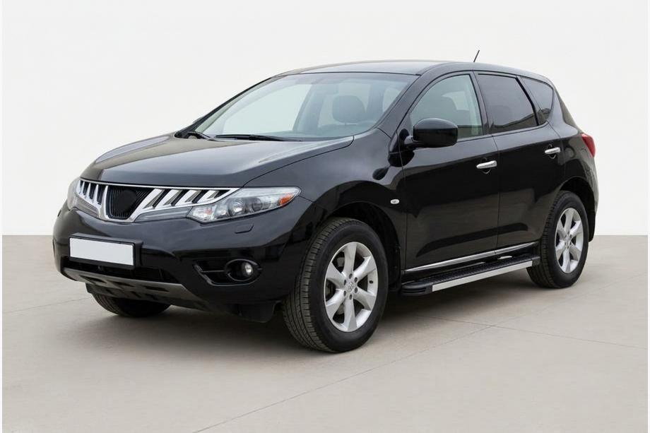 Nissan Murano 2008-2014 гг. Боковые Подножки Maya V1 (2 шт., Алюминий) Image