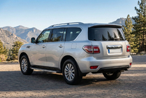 Nissan Patrol Y62 2010-2024 гг. Боковые Подножки Maya V1 (2 шт., Алюминий) фото 1