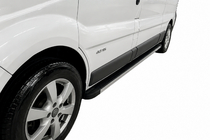 Nissan Primastar 2002-2014 гг. Боковые Подножки Maya (2 шт., Алюминий) фото 1