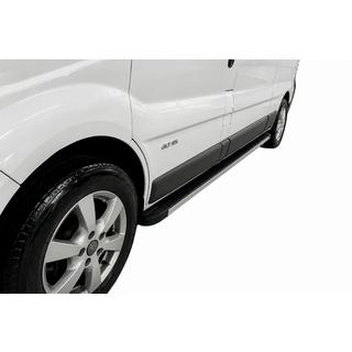 Боковые Подножки Maya (2 шт., Алюминий) Opel Vivaro 2001–2015 гг. фото 1