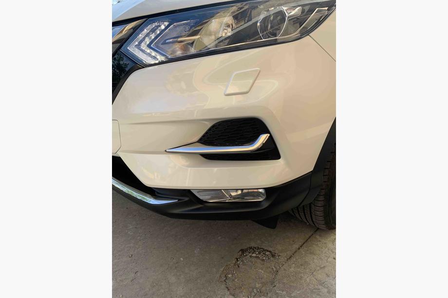 Nissan Qashqai 2014-2021 гг. Накладки на противотуманные фары (2017↗, нержавейка) Carmos - Турецкая Нержавеющая Сталь Фото 2