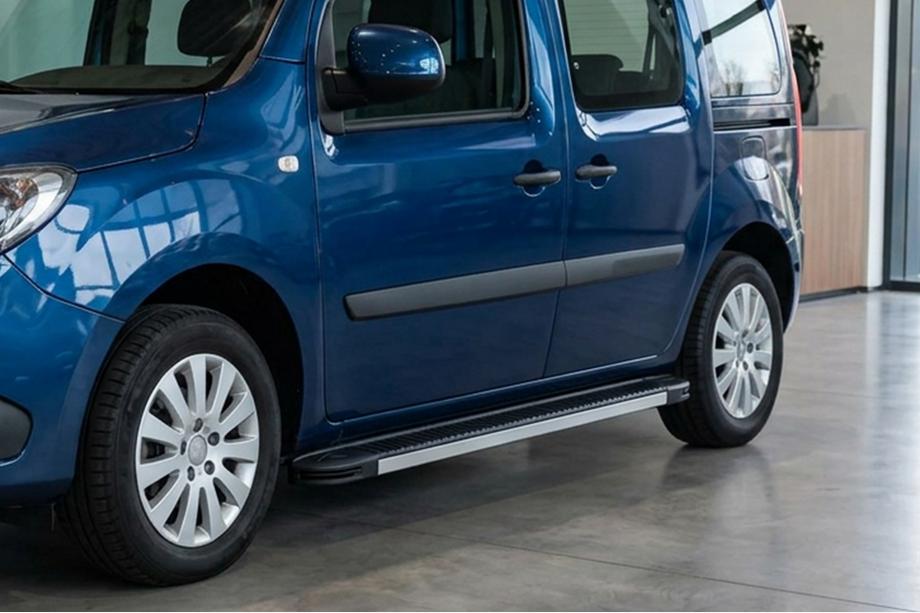 Renault Kangoo 2008–2020 гг. Боковые Подножки Maya V1 (2 шт., Алюминий) Длинная База Фото 1