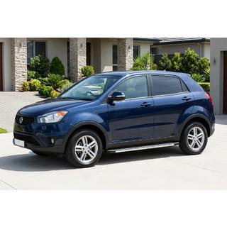 Боковые Подножки Maya V1 (2 шт., Алюминий) SsangYong Korando 2010-2019 гг. фото 1
