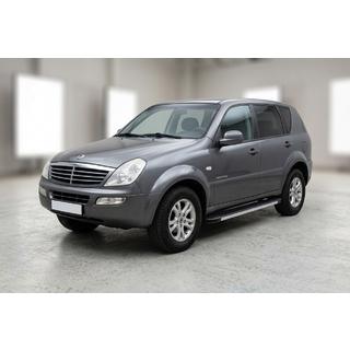 Боковые Подножки Maya V1 (2 шт., Алюминий) SsangYong Rexton I 2001-2017 гг. фото 1