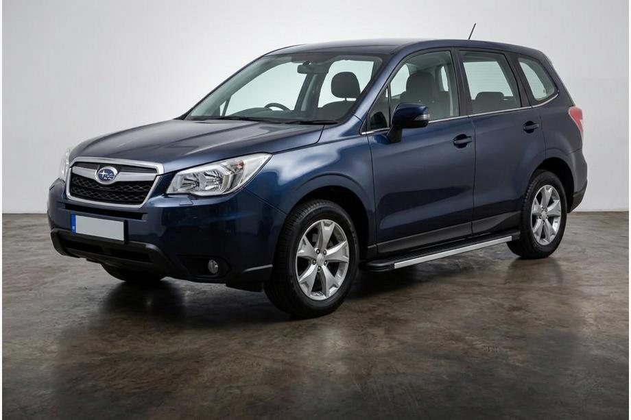 Subaru Forester 2013-2018 гг. Боковые Подножки Maya V1 (2 шт., Алюминий) Image