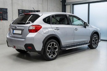 Subaru XV 2011-2017 гг. Боковые Подножки Maya V1 (2 шт., Алюминий) фото 1
