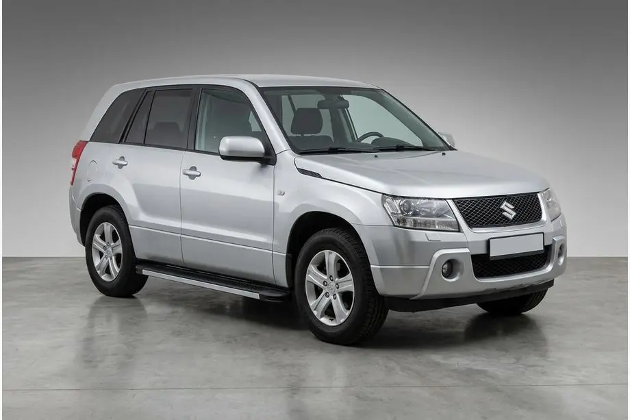 Suzuki Grand Vitara 2005-2017 гг. Боковые Подножки Maya V1 (2 шт., Алюминий) Image