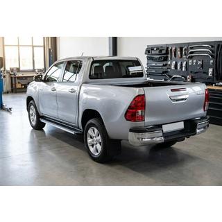 Боковые Подножки Maya V1 (2 шт., Алюминий) Toyota Hilux 2015- гг. фото 1