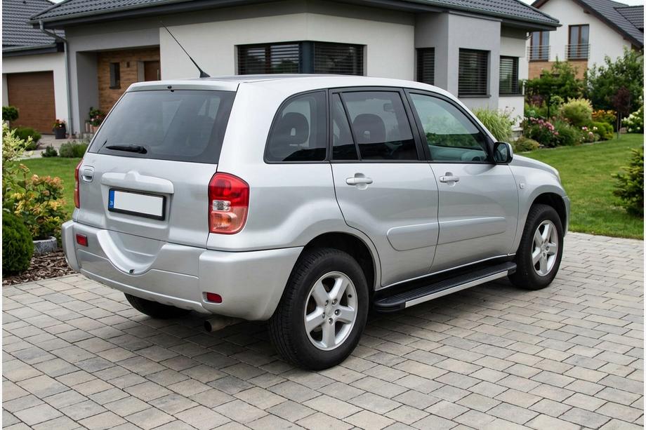 Toyota Rav 4 2001-2005 гг. Боковые Подножки Maya V1 (2 шт., Алюминий) Image