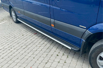 Volkswagen Crafter 2006-2016 гг. Боковые Подножки Maya (2 шт., Алюминий) фото 3
