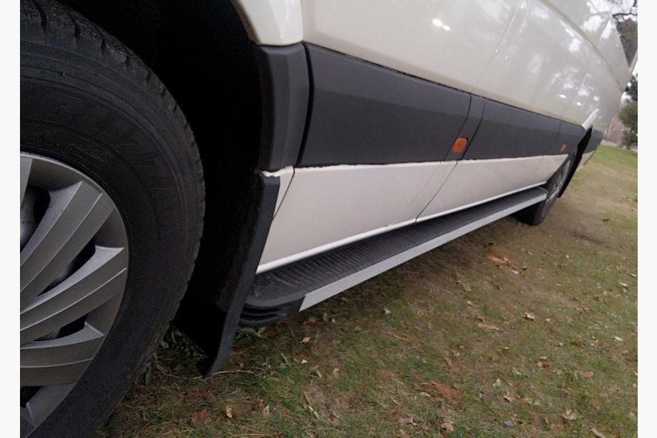 Volkswagen Crafter 2006-2016 гг. Боковые Подножки Maya (2 шт., Алюминий) Long/ExtraLong Фото 6