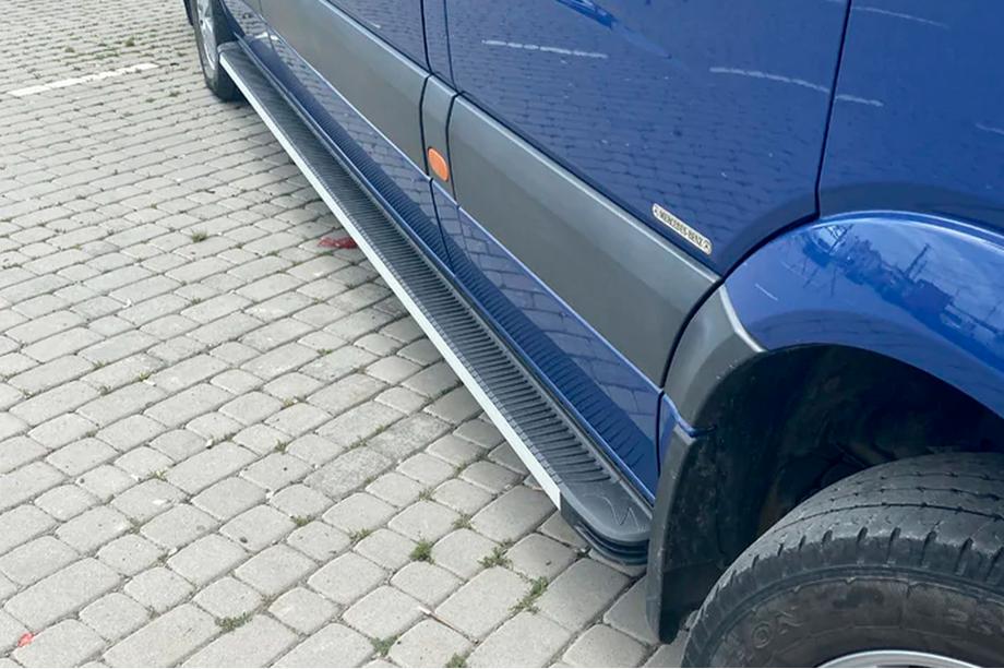Volkswagen Crafter 2006-2016 гг. Боковые Подножки Maya (2 шт., Алюминий) Long/ExtraLong Фото 2
