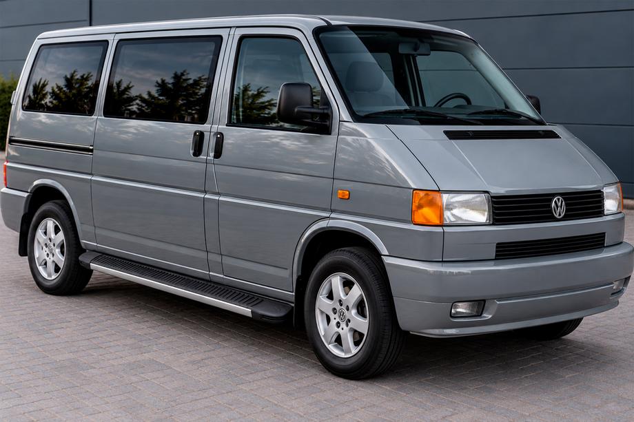 Volkswagen T4 Transporter 1990-2003 гг. Боковые Подножки Maya (2 шт., Алюминий) Image