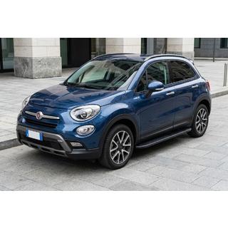 Боковые пороги Bosphorus Black (2 шт., алюминий) Fiat 500X 2014-2024 гг. фото 1