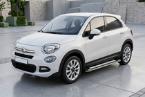 Fiat 500X 2014-2024 гг. Боковые Подножки Rainbow (2 шт., Алюминий) фото 1