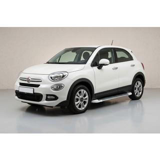 Боковые Подножки Allmond White (2 шт., Алюминий) Fiat 500X 2014-2024 гг. фото 1