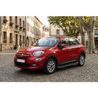 Боковые Подножки Tayga Black (2 шт., Алюминий) Fiat 500X 2014-2024 гг. фото 1