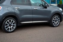 Fiat 500X 2014-2024 гг. Хромированные молдинги на двери (4 шт) OmsaLine - Итальянская Нержавейка фото 3