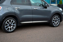 Fiat 500X 2014-2024 гг. Хромированные молдинги на двери (4 шт) фото 3