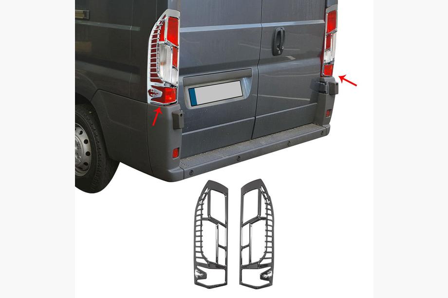 Peugeot Boxer 2014↗ Накладки на стопы хромированые Image