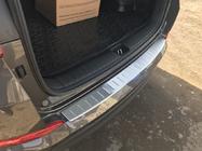 Hyundai Tucson TL 2016-2021 гг. Накладка на задний бампер OmsaLine 2016-2018 нержавейка фото 2