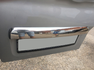 Renault Trafic 2015- гг. Накладка из нержавейки над номером Carmos - Турецкая Нержавеющая Сталь фото 5