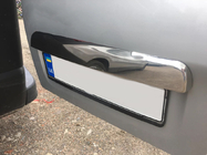 Renault Trafic 2015- гг. Накладка из нержавейки над номером Carmos - Турецкая Нержавеющая Сталь фото 1