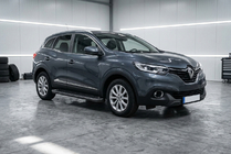 Renault Kadjar 2015-2022 гг. Боковые Подножки Allmond Black (2 шт., Алюминий) фото 1