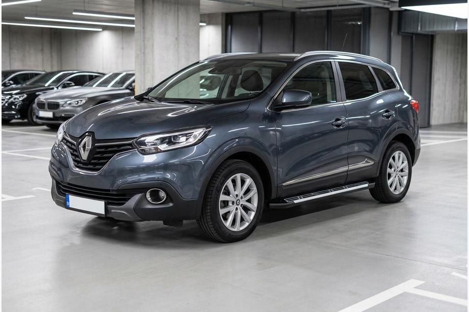 Renault Kadjar 2015-2022 гг. Боковые Подножки Sunrise (2 шт., Алюминий) Image