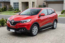 Renault Kadjar 2015-2022 гг. Боковые Подножки Duru (2 шт., Алюминий) фото 1