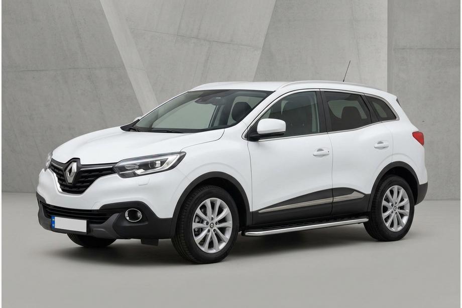 Renault Kadjar 2015-2022 гг. Боковые Подножки Maydos V1 (2 шт., Алюминий и Нержавейка) Image