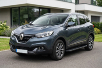 Renault Kadjar 2015-2022 гг. Боковые пороги Bosphorus Black (2 шт., алюминий) фото 1