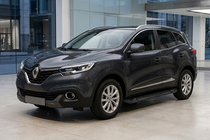 Renault Kadjar 2015-2022 гг. Боковые Подножки RedLine Black (2 шт., Алюминий) фото 1