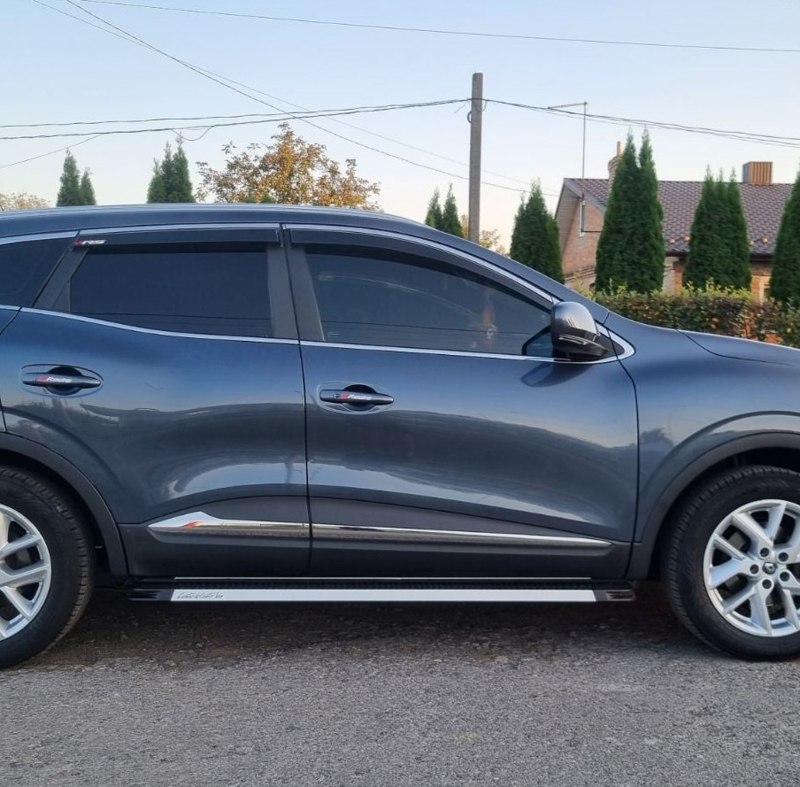 Бокові пороги Maya V1 (2 шт., алюміній) для Renault Kadjar 2015-2022 рр - фото 5