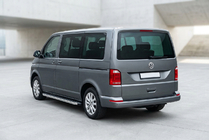 Volkswagen T6 2015-2024 гг. Боковые Подножки BlackLine (2 шт., Алюминий) фото 1