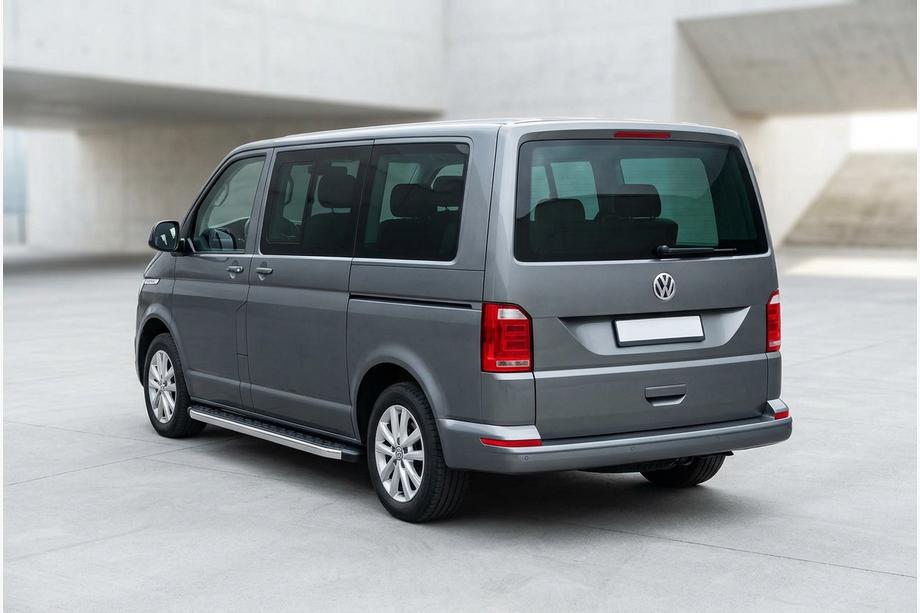 Volkswagen T6 2015-2024 гг. Боковые Подножки BlackLine (2 шт., Алюминий) Image