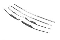 Накладки на решетку бампера 2015-2019 (6 шт, нержавейка) фото 3