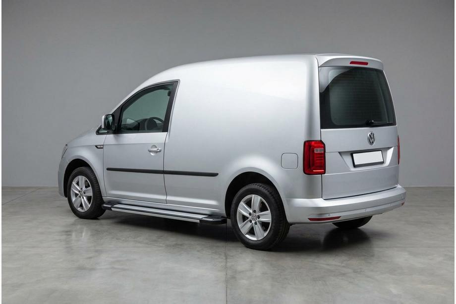 Volkswagen Caddy 2015-2020 гг. Боковые Подножки Rainbow (2 шт., Алюминий) Image