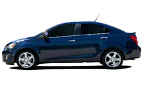 Chevrolet Aveo T300 2011-2020 гг. Нижние молдинги стекол нержавейка фото 1