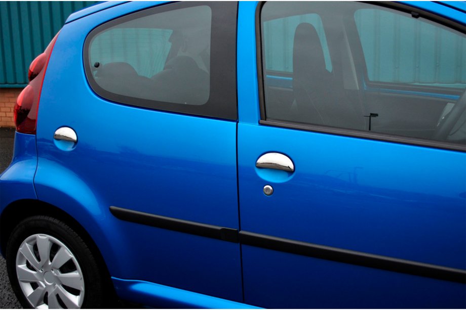 Citroen C-1 2005-2014 гг. Накладки на дверные ручки из нержавеющей стали 4 штуки, Carmos - Турецкая сталь Фото 2