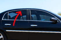 Верхние молдинги стекол нержавейка (4 шт) фото 1 Верхние молдинги стекол нержавейка (4 шт) фото 1