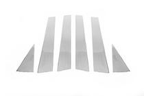 Накладки на дверные стойки из нержавеющей стали (6 шт.) фото 2