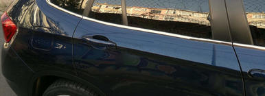 BMW X1 E84 2009-2015 гг. Нижние молдинги стекол нержавейка 6 шт. фото 4