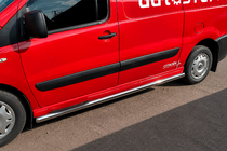 Citroen Jumpy 2007–2017 гг. Боковые трубы (2 шт., нержавейка) фото 6