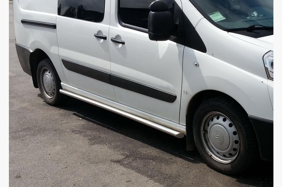 Citroen Jumpy 2007–2017 гг. Боковые трубы (2 шт., нержавейка) Фото 2
