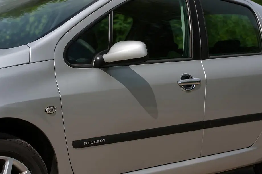 Peugeot 307 2001-2008 гг. Хром накладки под ручки (4 шт, пластик) Image