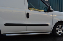 Fiat Doblo II 2010-2022 гг. Окантовка стекол Нержавейка 4 шт, OmsaLine - Итальянская Нержавейка фото 1