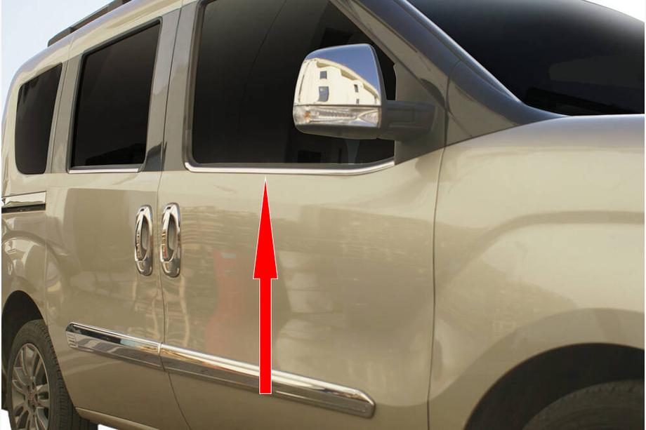 Fiat Doblo III Окантовка стекол Image