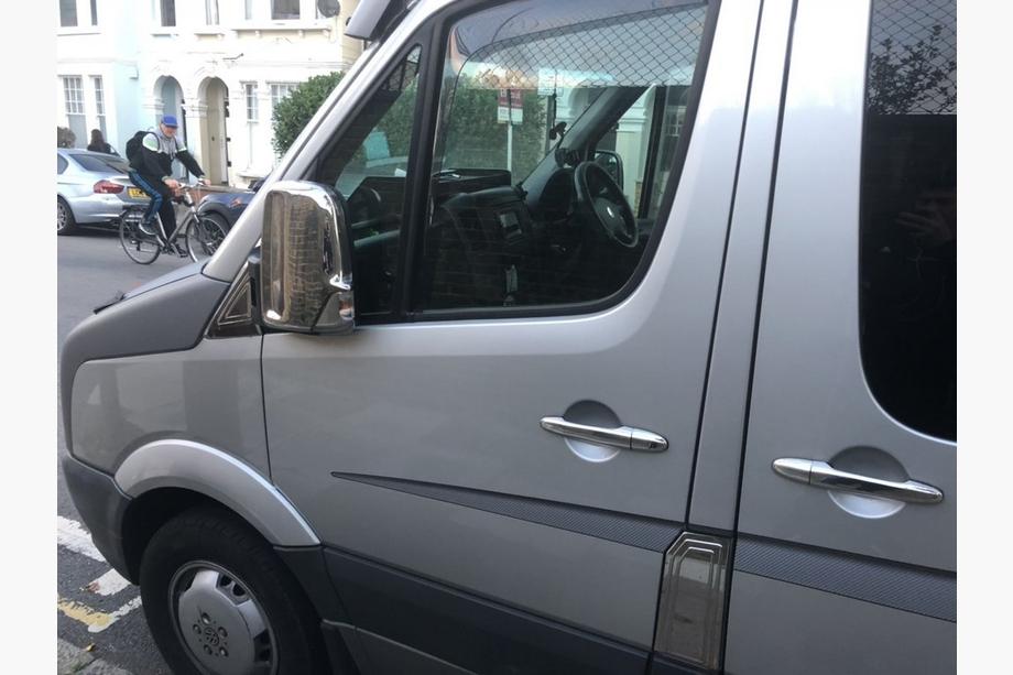 Mercedes Sprinter W906 2006–2018 гг. Накладка на Бак Нержавеющая Сталь Фото 2