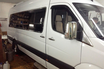 Volkswagen Crafter 2006-2016 гг. Хромированные Накладки на Зеркала (2 шт.) фото 5